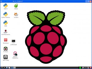 Raspberry Pi リモートデスクトップ画面