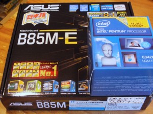 Pentium G3420 と ASUS B85M-E
